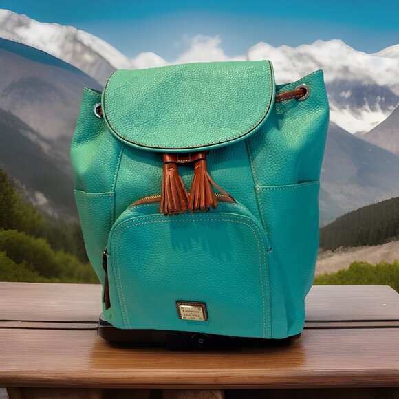 Dooney & Bourke Handbags - NEW with Dust Bag  Dooney & Bourke Large Murphy Backpack Teal & Brown Vacation